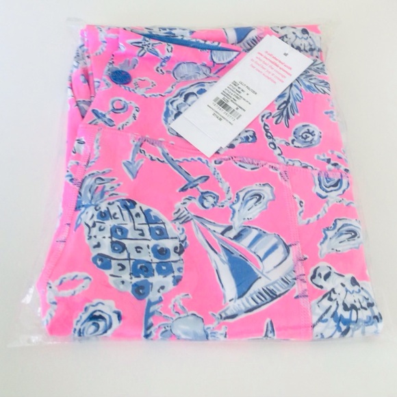 Lilly Pulitzer Weekender Luxletic High Rise Midi 24”Leggings-Rousseau Pink NWT - Picture 10 of 13